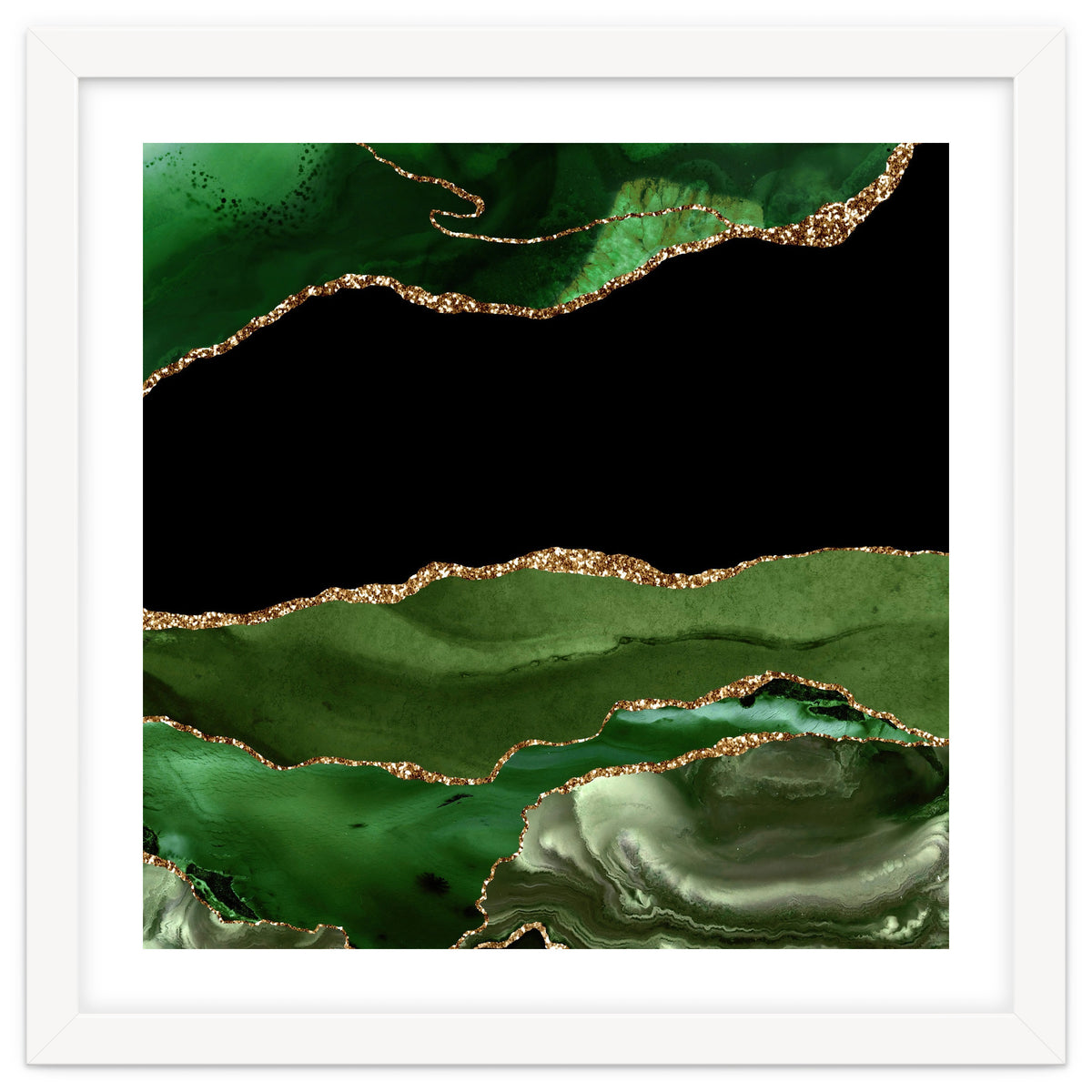 Green & Gold Agate Texture 16