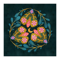 Floral Moths and Moon (Print Only)