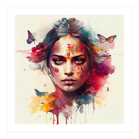 Festival Butterflies Hindu Portrait (Print Only)