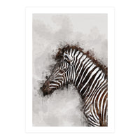 Zebra Watercolor (Print Only)