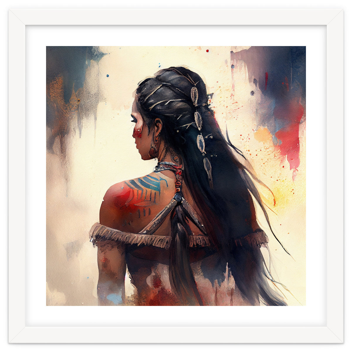 Braided Warrior Woman Profile