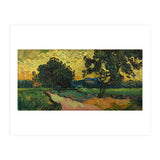 Landscape at Twilight. Date: June 1890, Auvers-sur-Oise. Dimensions: 50.2 cm x 101 cm, 70 cm x 12... (Print Only) thumbnail