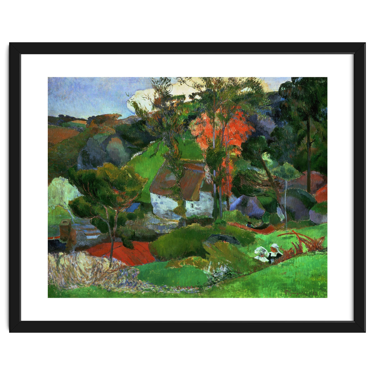 Paul Gauguin / 'Aven running through Pont-Aven', 1888, Oil on canvas.