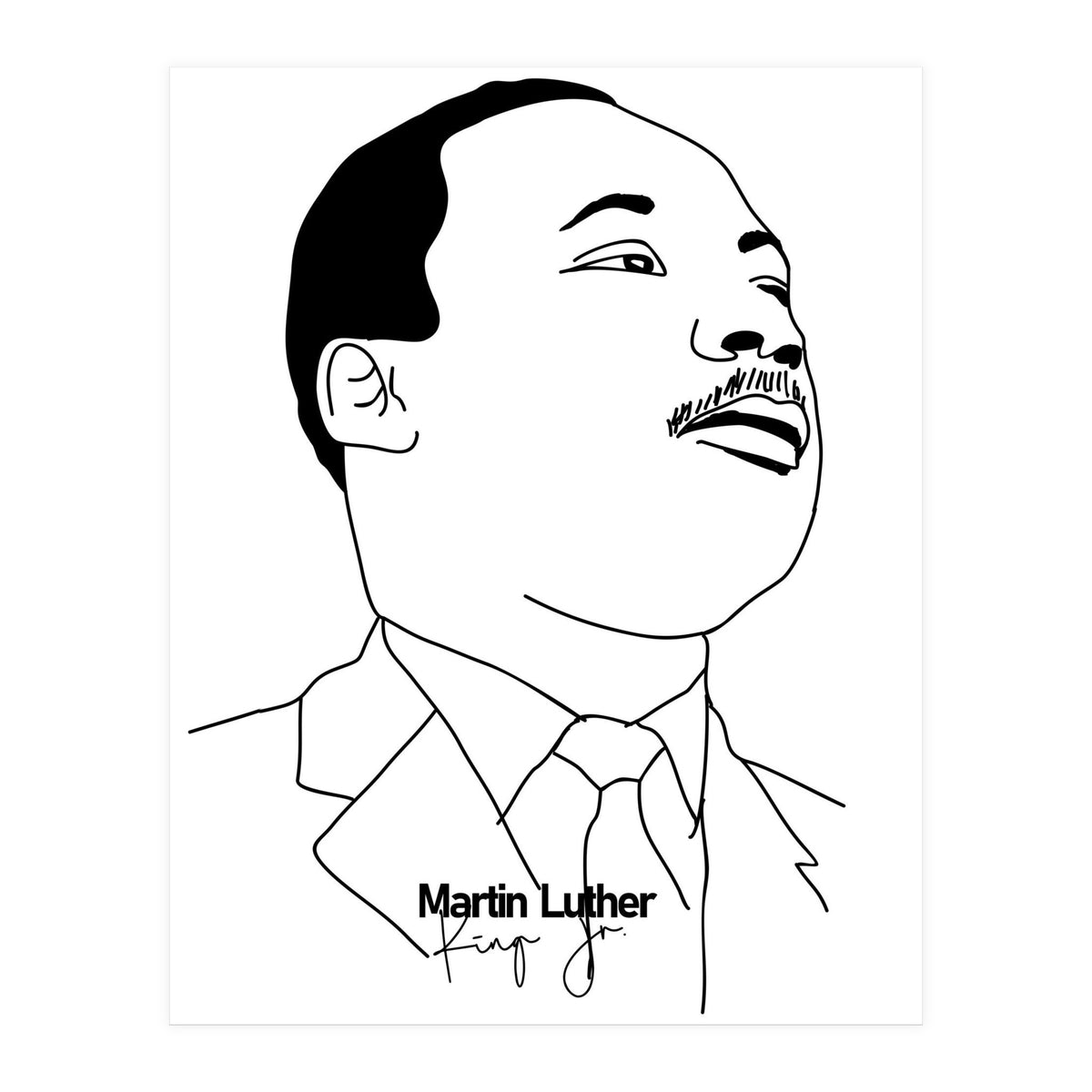 Martin Luther King Jr (Print Only)