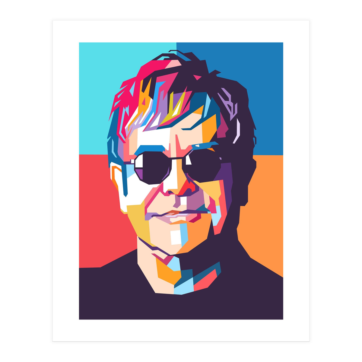 Elton John WPAP pop art (Print Only)