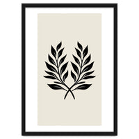Minimalist Laurel Wreath: Botanical Line Art