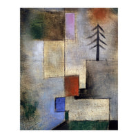 Paul Klee Small Fir Tree Abstract Painting (Print Only)