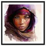 Amethyst Hood Tuareg Woman Portrait thumbnail