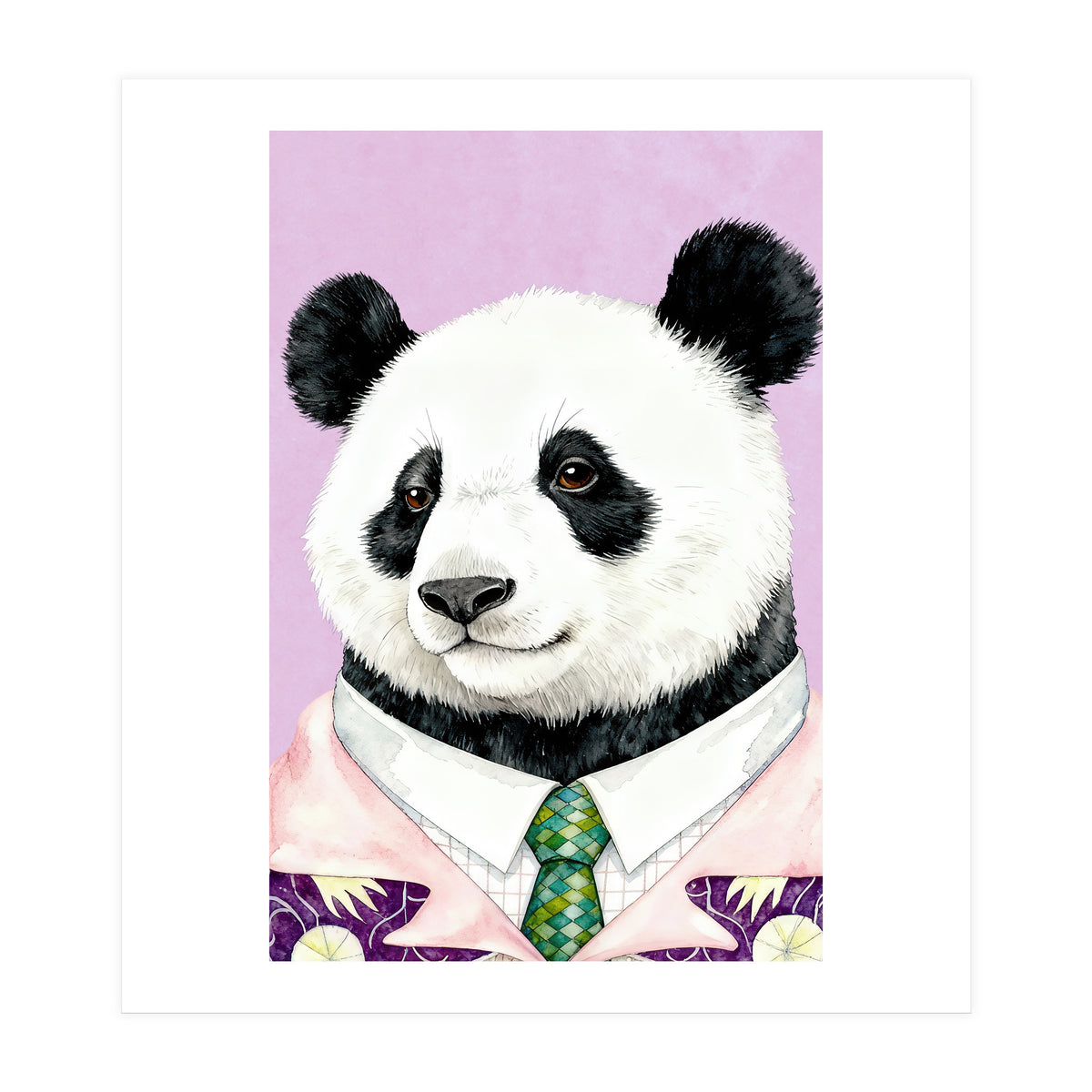 Dapper Panda Portrait (Print Only)