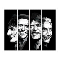 The Rolling Stones Black Portrait  (Print Only)