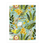 Exotic Birds in Flower Jungle (Print Only) thumbnail