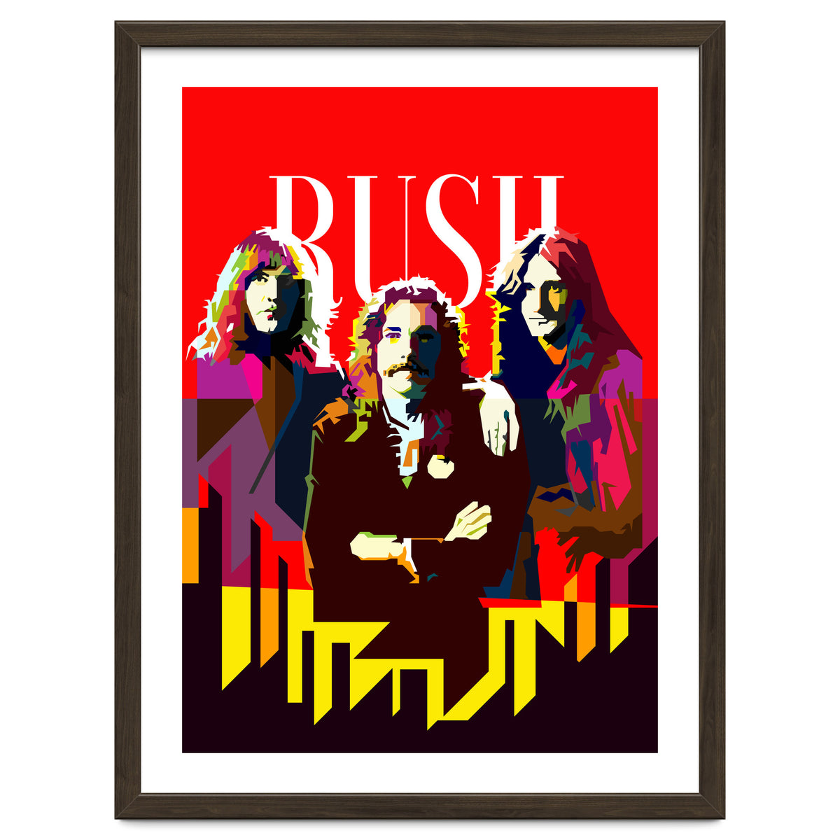 Rush Progressive Rock Pop Art WPAP