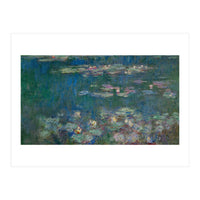 Les Nympheas, green reflections-water lillies, green reflections. Canvas. Inv. 20102. (Print Only)