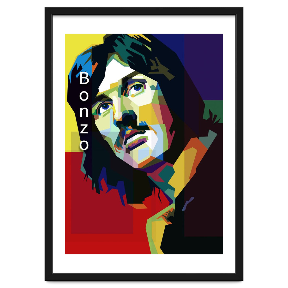 John Bonham Led Zeppelin Pop Art WPAP