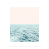Sea Breeze, Minimal Nature Ocean Photography, Scenic Landscape Pastel Luxe Sea (Print Only) thumbnail
