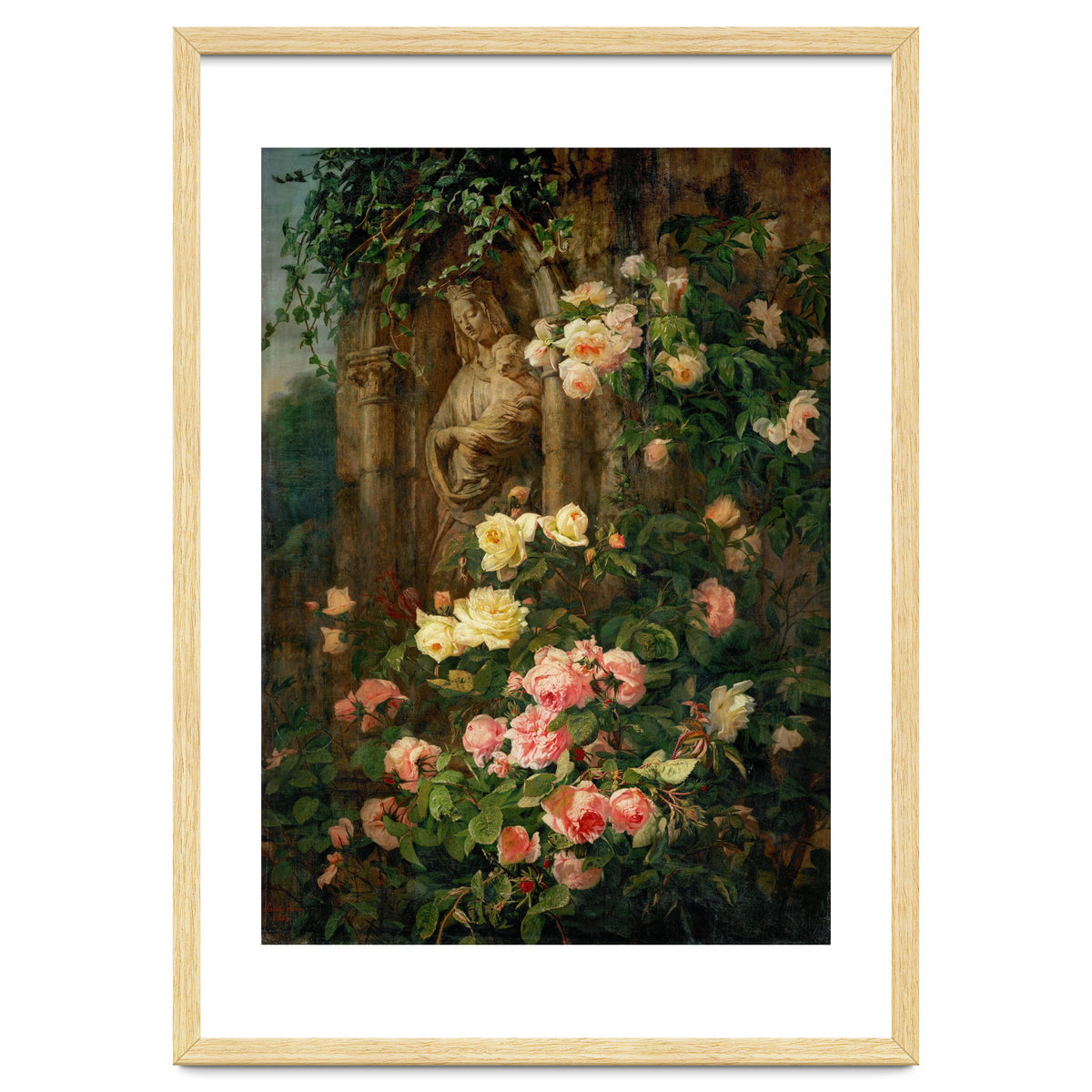 Le Benitier: Notre-Dame-des-Roses. 1850 Canvas, 127 x 90 cm.