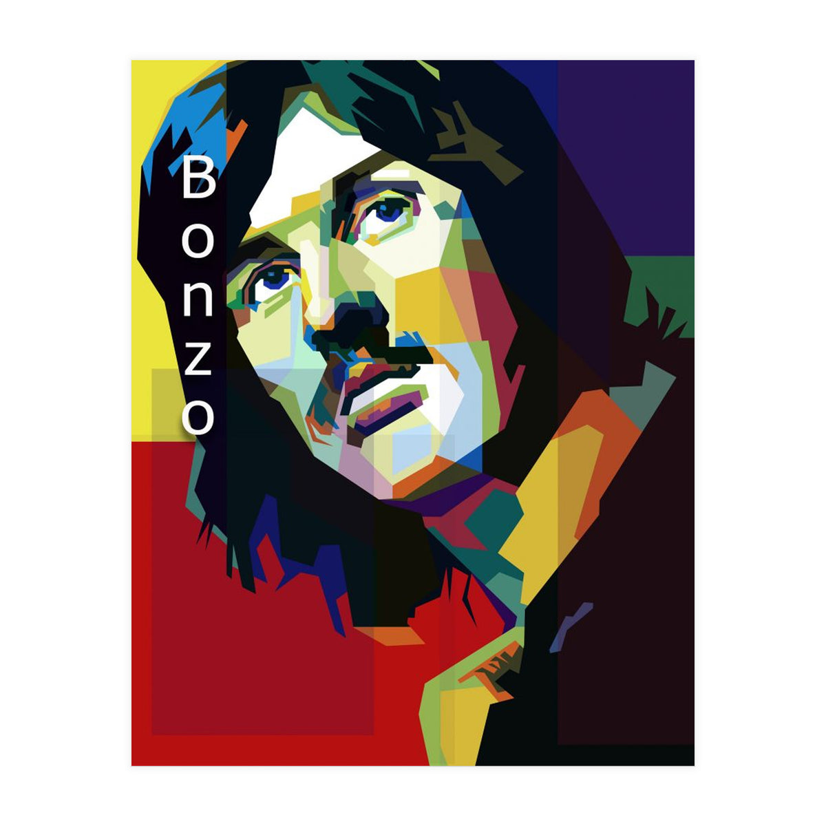 John Bonham Led Zeppelin Pop Art WPAP (Print Only)