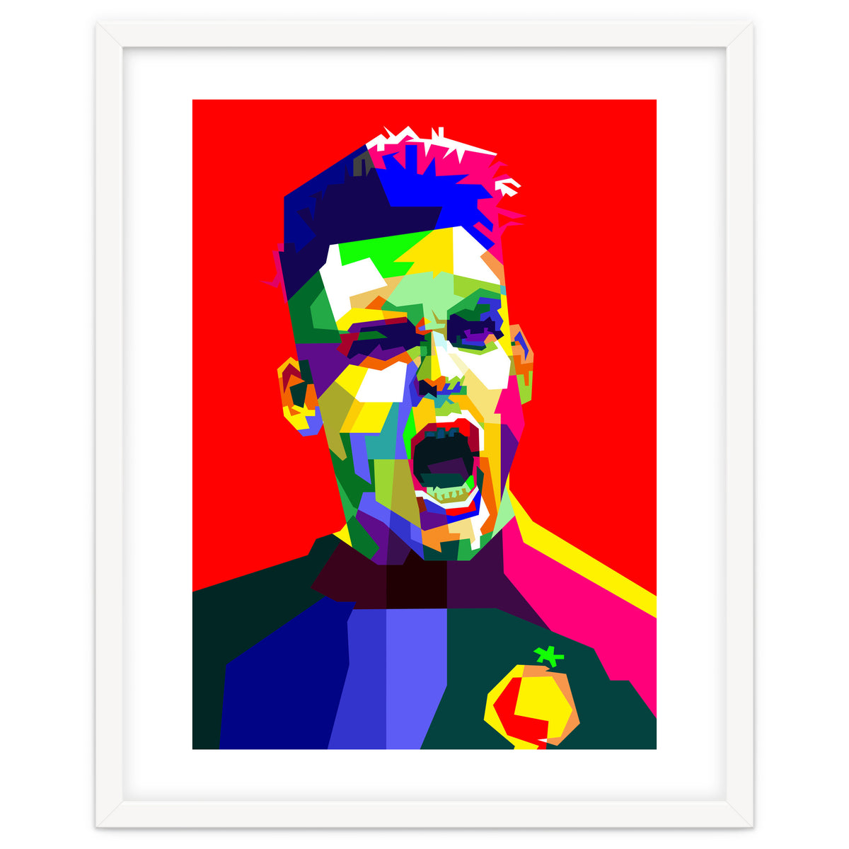 Lautaro Martinez Football Striker Pop Art