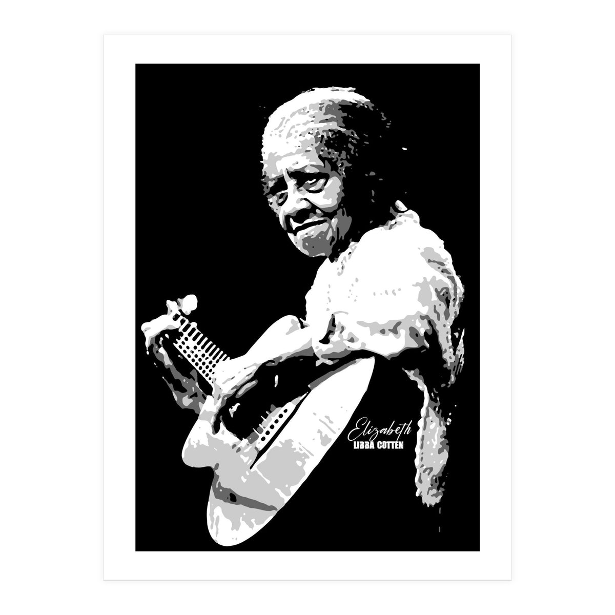 Elizabeth Cotten Folk and Blues Musician Legend (Print Only)