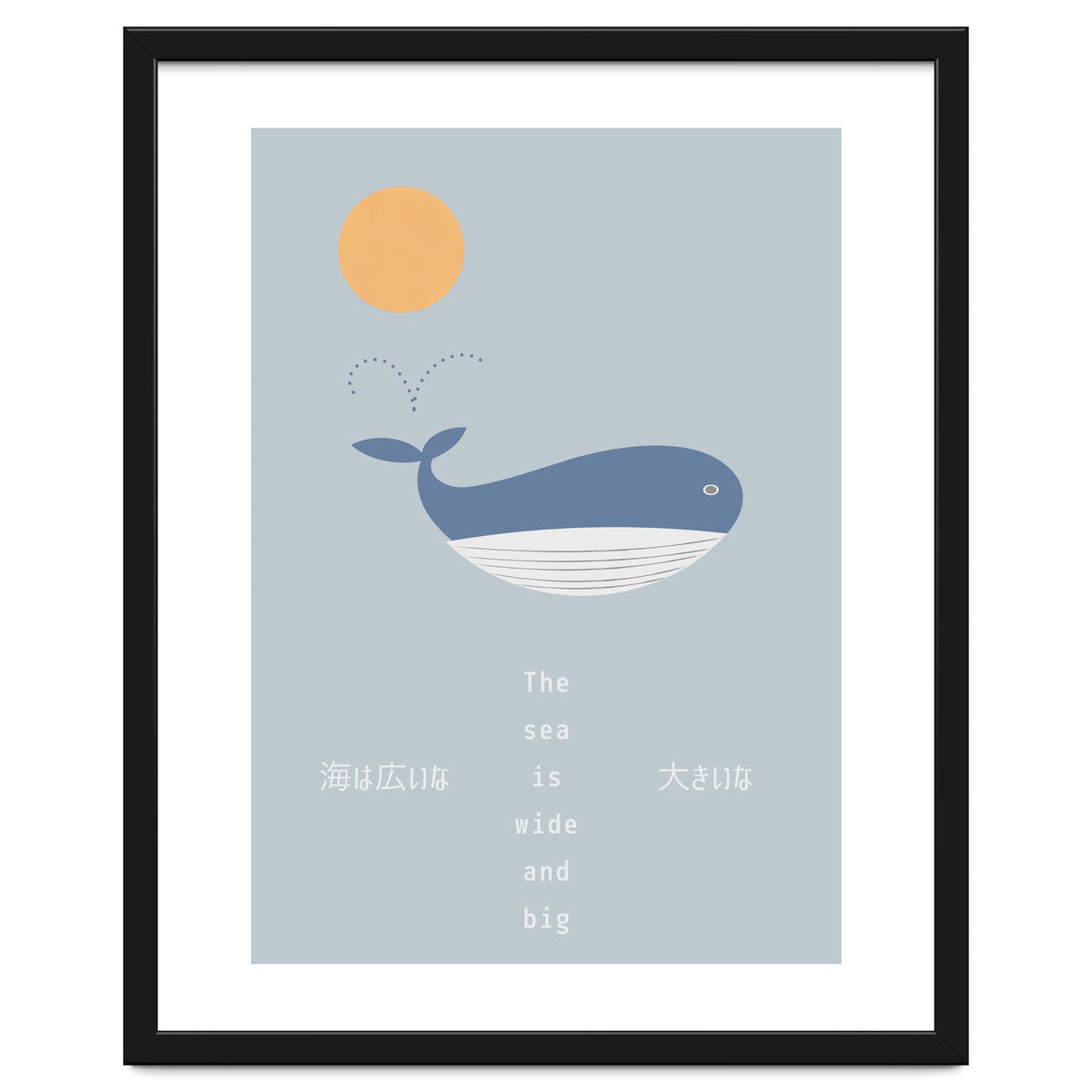 The whale in theocean