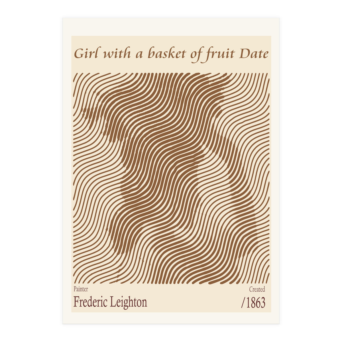 Girl With A Basket Of Fruit Date – Frederic Leighton (1863) (Print Only)