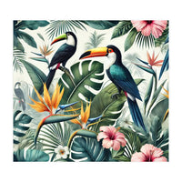 Tropical Toucans in Lush Jungle Foliage (Print Only)