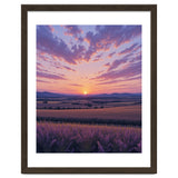 Serene Lavender Fields at Golden Hour Sunset thumbnail