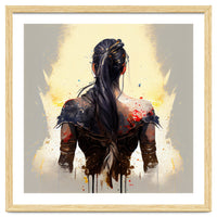 Warrior Woman From Behind