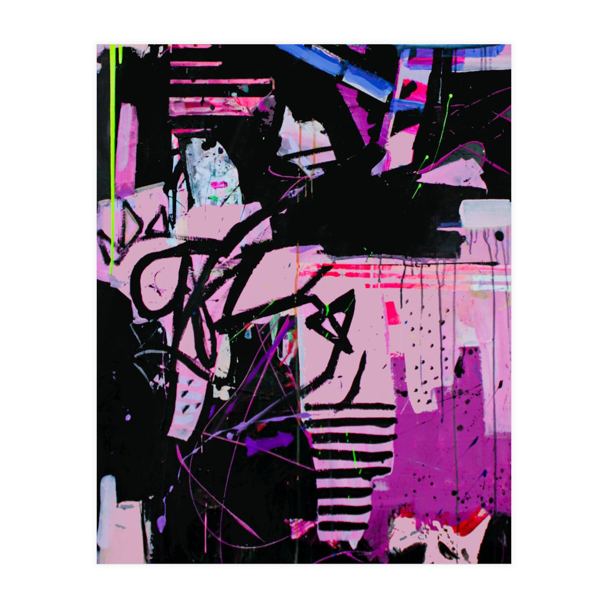 Wild Child Abstract Acrylic Colorful Arthaus Michelle Williams (Print Only)