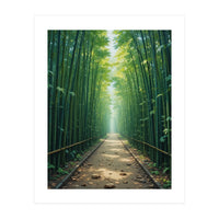 The Emerald Path: A Sun-Drenched Journey (Print Only)