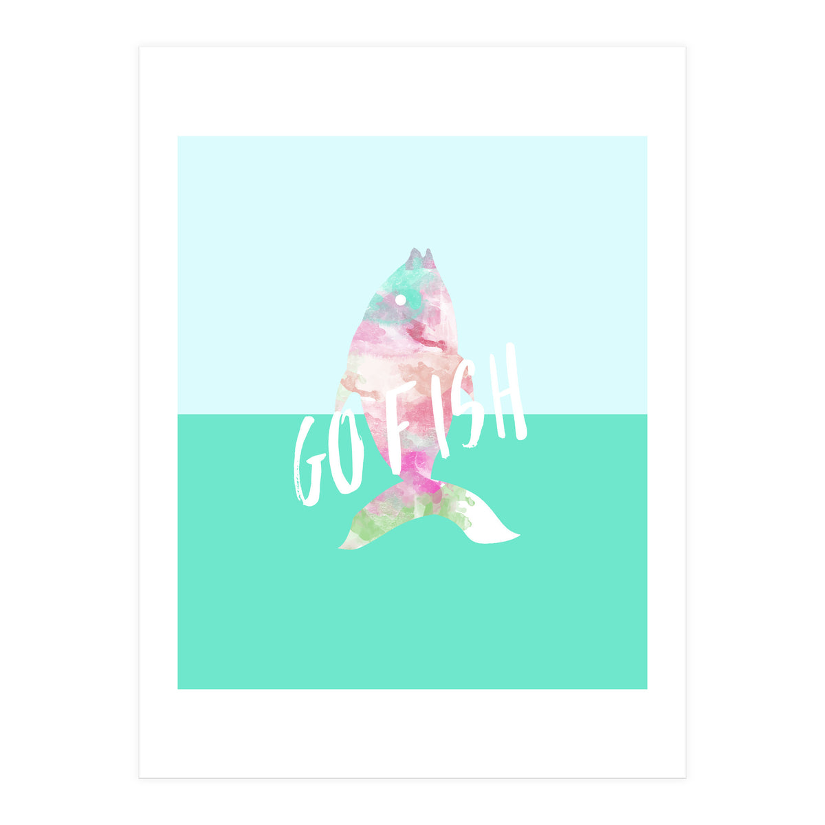 Go Fish With Quote (Print Only)