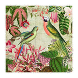 Exotic Lush Rainforest With Colorful Parrots And Flowers (Print Only) thumbnail