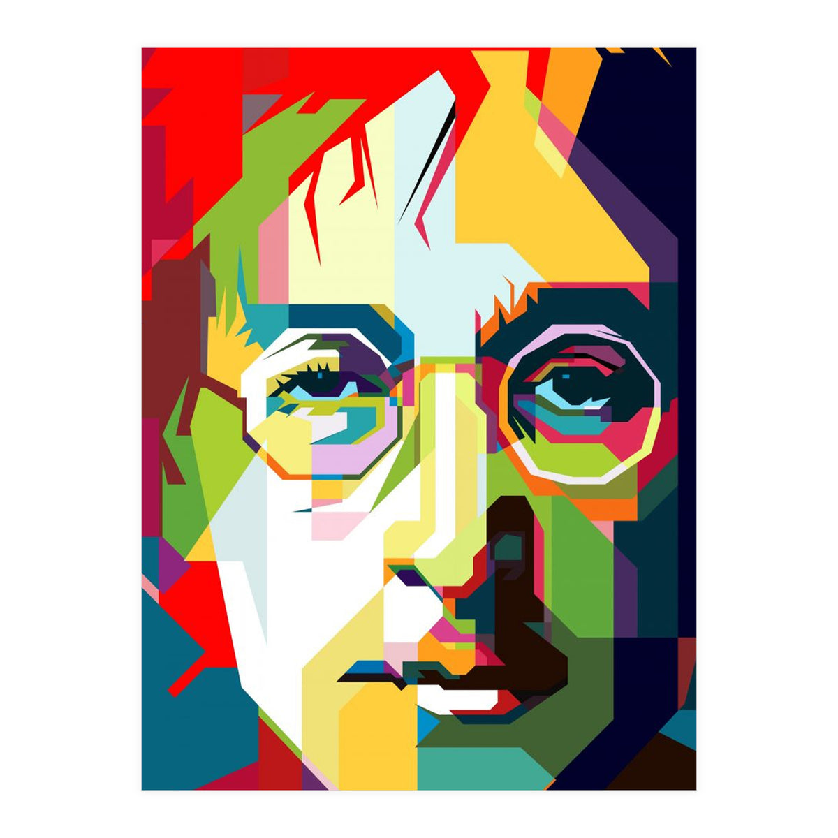 John Lennon Imagine Song Pop Art Wpap (Print Only)