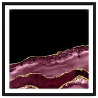 Burgundy & Gold Agate Texture 17