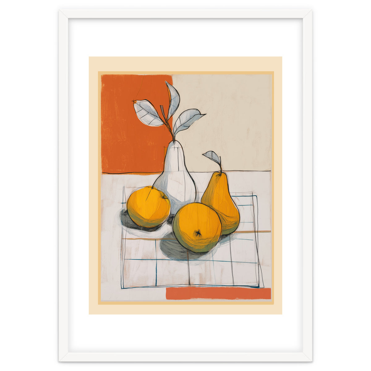 Modern Pear Still Life