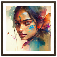 Butterfly Whisper Hindu Portrait