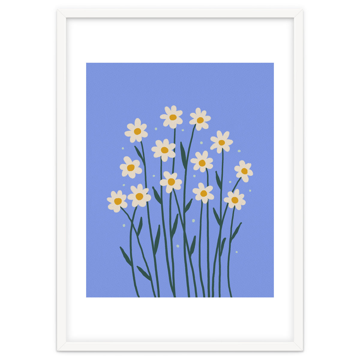 Simple Daisies - periwinkle
