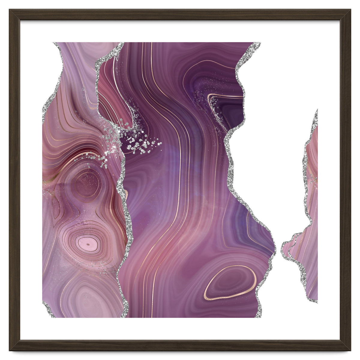 Mauve & Silver Agate Texture 05