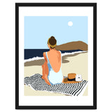 No Posting, No Liking, Just Living, Solitude Solo Woman Travel, Boss Lady Beach Ocean Sea, Summer Tan Bohemian thumbnail