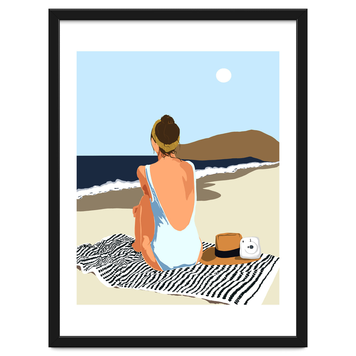 No Posting, No Liking, Just Living, Solitude Solo Woman Travel, Boss Lady Beach Ocean Sea, Summer Tan Bohemian