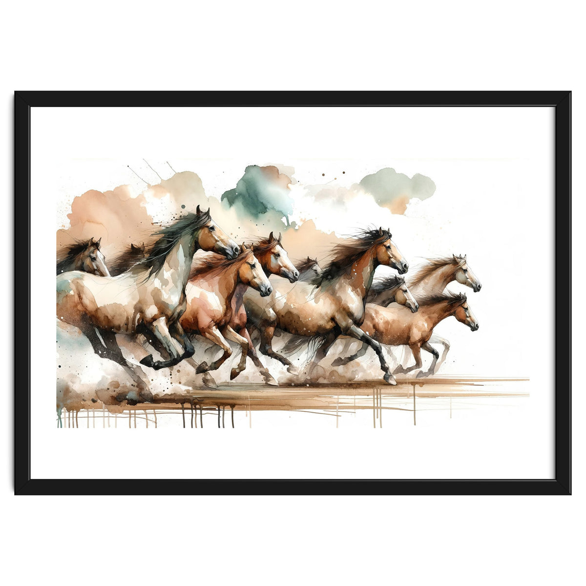 Horses Galloping