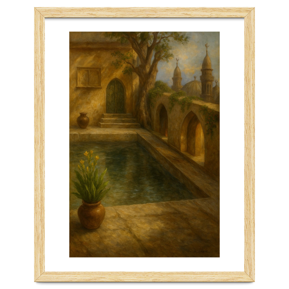 "The Scent of Faith" Oil on Canvas (Digital Realism Style)