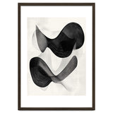 Abstract Black And White Flowing Organic Shapes With Texture thumbnail