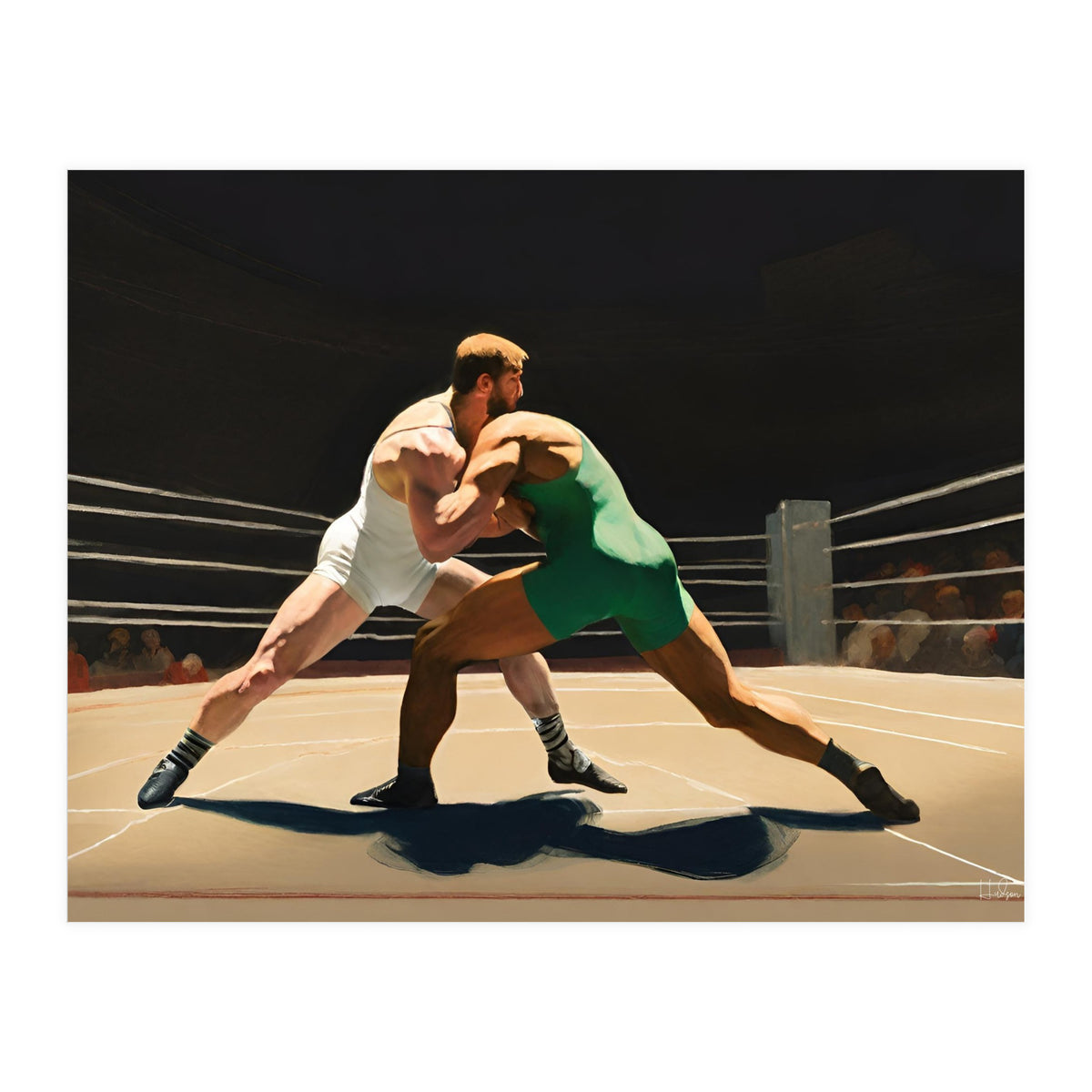 Wrestlers #2 (Print Only)