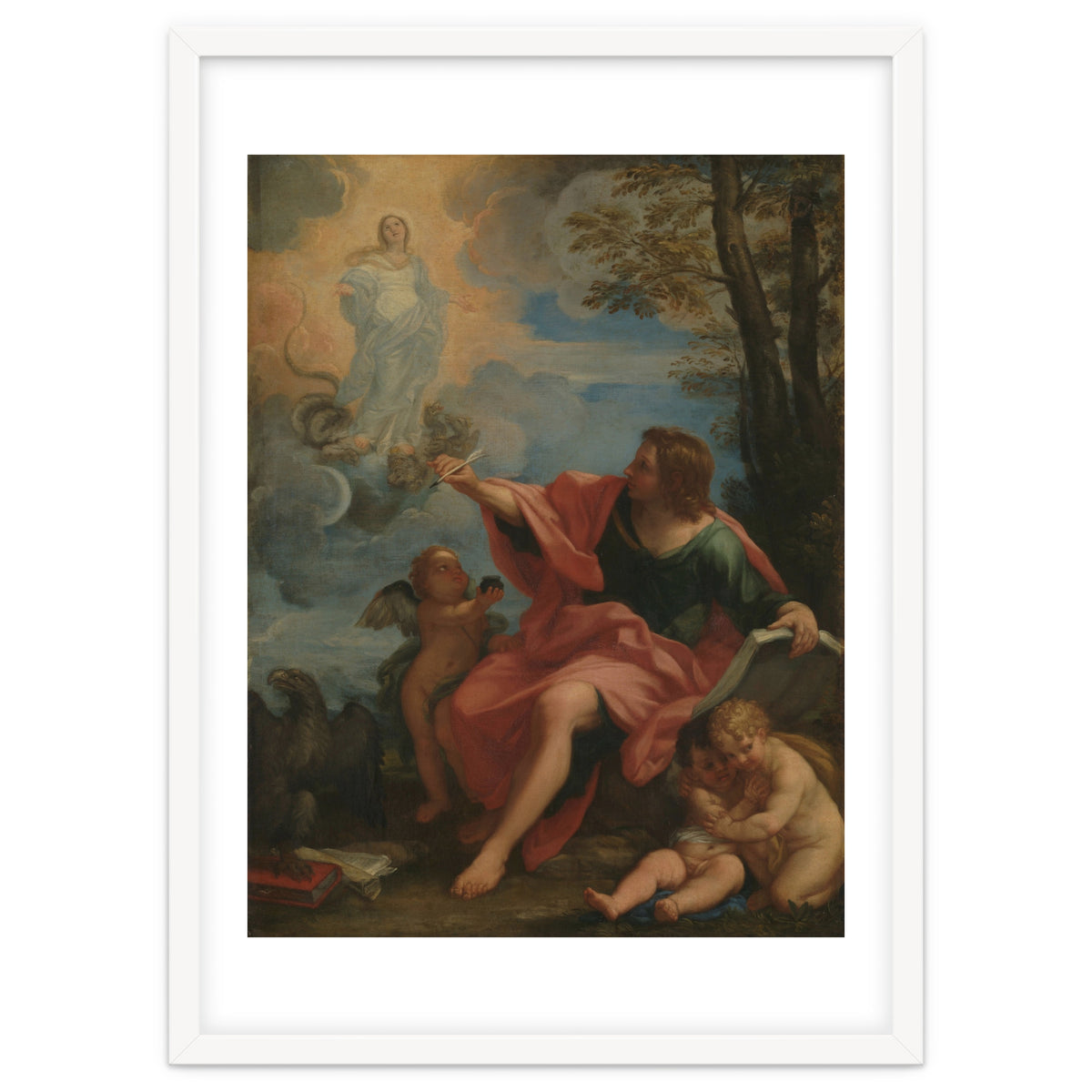 Carlo Maratta – Saint John the Evangelist on Patmos (c. 1680–1720)