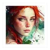 Watercolor Little Mermaid (Print Only) thumbnail