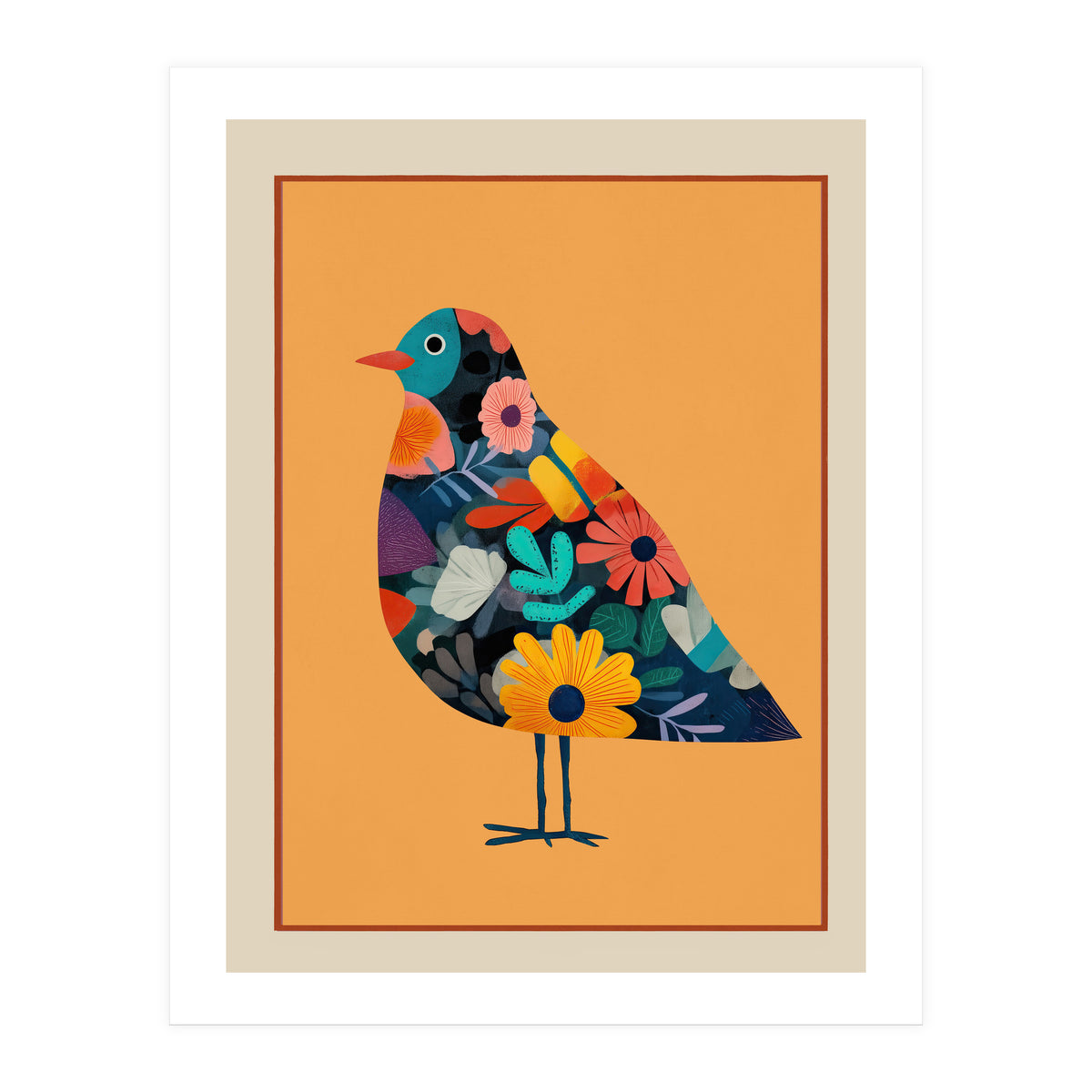 Floral Bird I (Print Only)