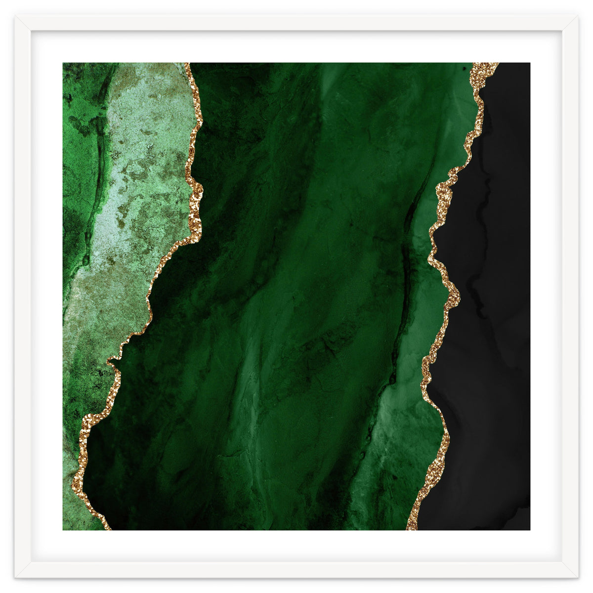 Green & Gold Agate Texture 01