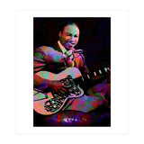 Jimmy Reed American BLues Musician Legend Colorful (Print Only) thumbnail