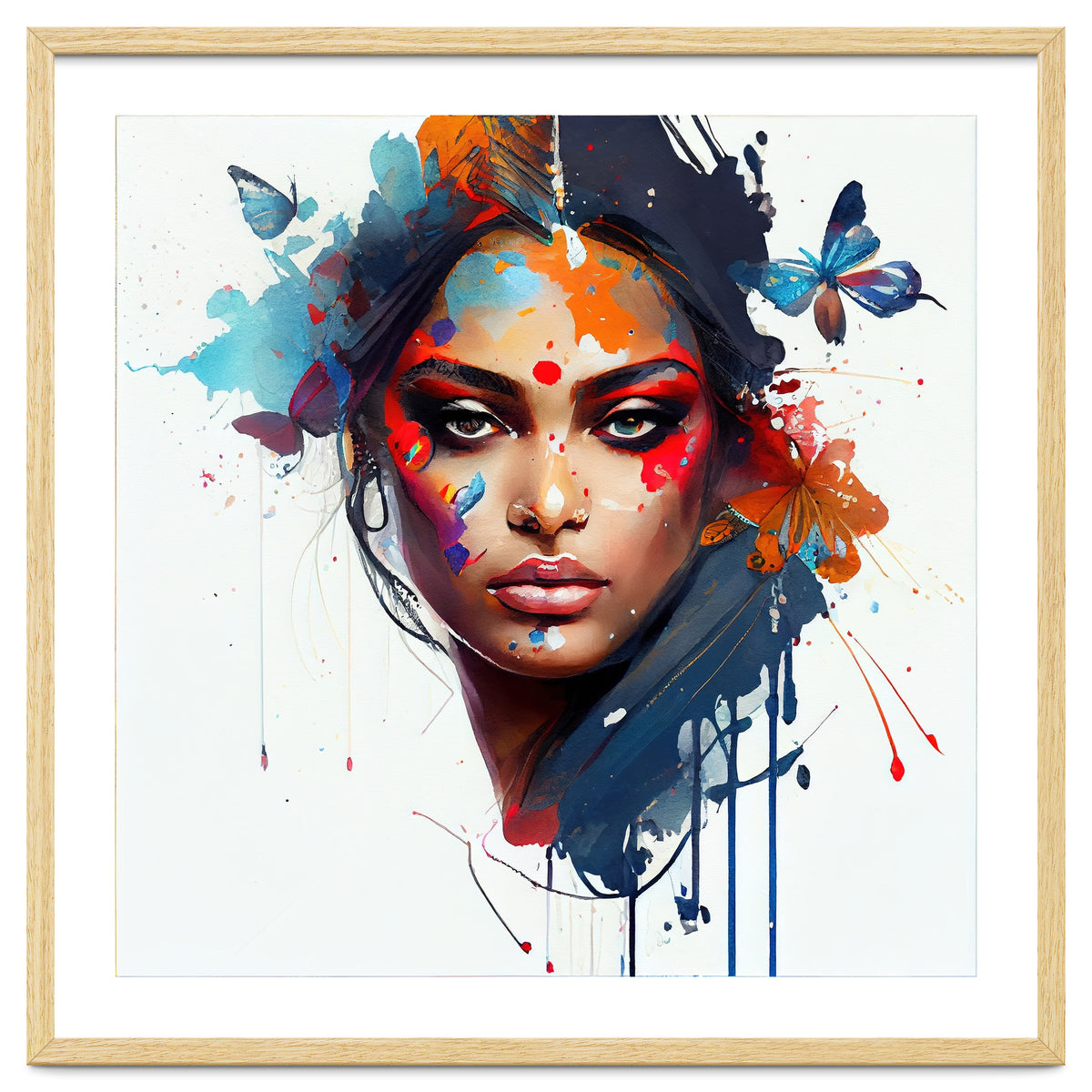 Aerial Bloom Hindu Portrait